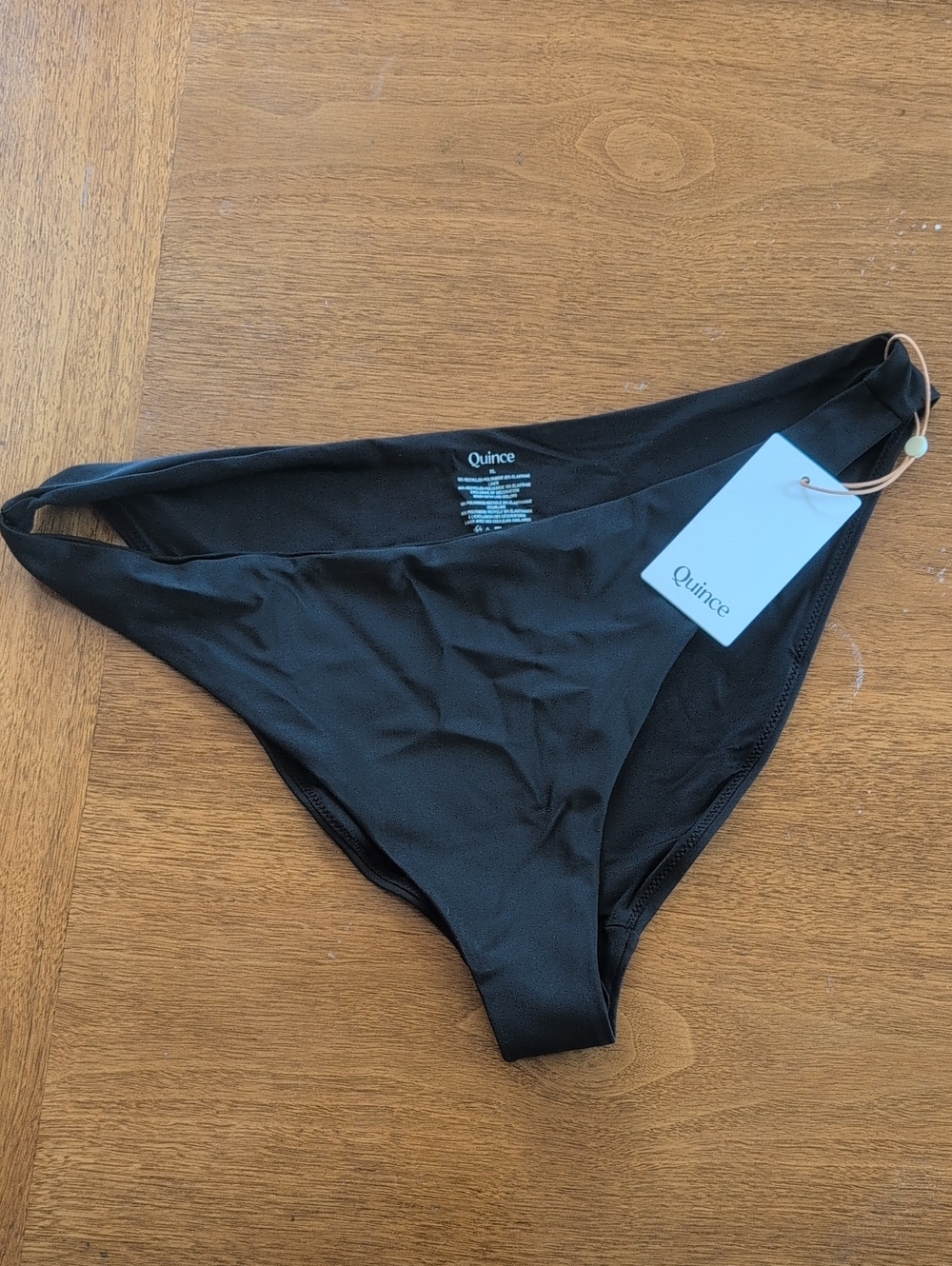 NWT Quince Black Swim Bikini Bottom